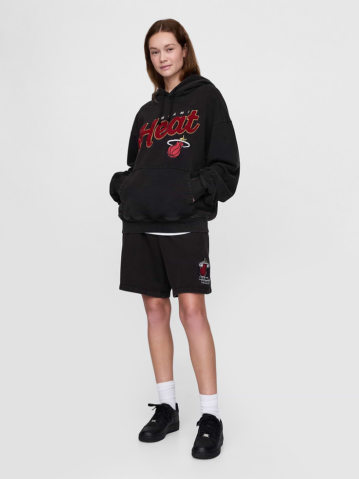 Image 6 of 9, NBA Miami Heat Logo Heavyweight Hoodie