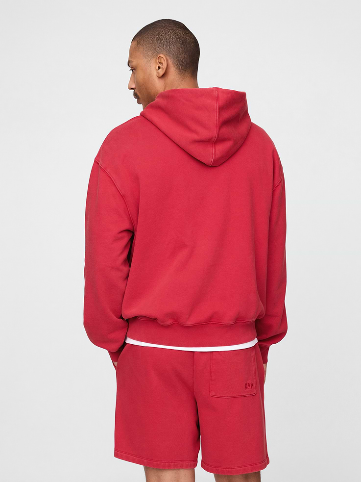 Image 3 of 8, NBA Chicago Bulls Logo Heavyweight Hoodie