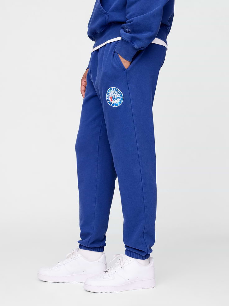 Image 4 of 6, NBA Philadelphia Sixers Logo Heavyweight Joggers