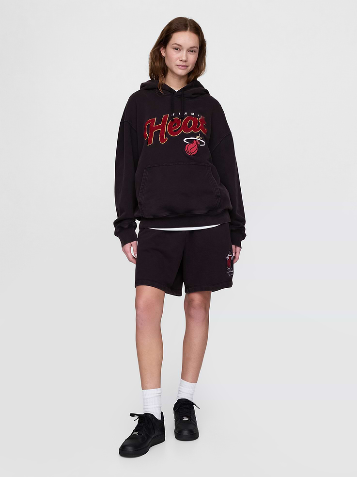 Image 6 of 9, NBA Miami Heat Logo Heavyweight Sweat Shorts