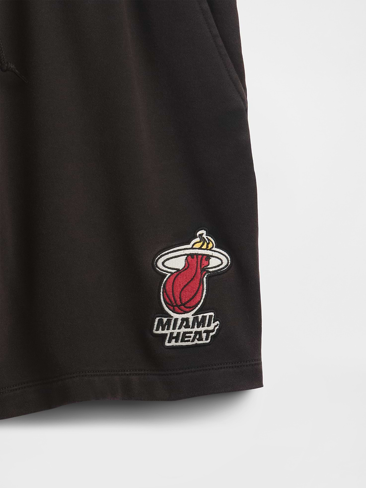 Image 5 of 9, NBA Miami Heat Logo Heavyweight Sweat Shorts