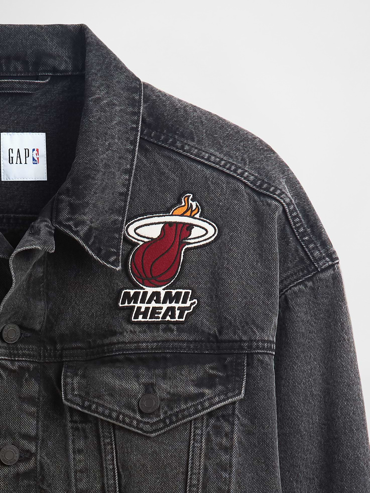 Image 4 of 5, NBA Miami Heat Icon Denim Jacket