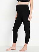 Image number 1 showing, Maternity Full-Panel StudioSmooth 7/8 Leggings