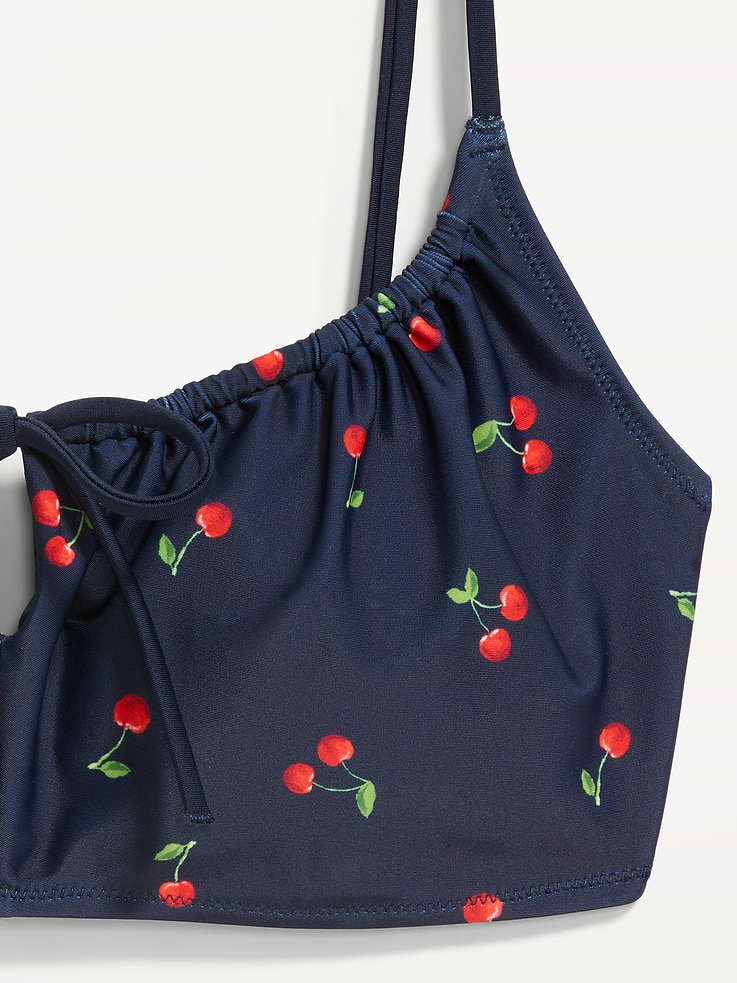 Image 9 of 9, Matte Ruched Bikini Swim Top