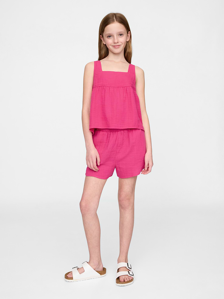 Image number 4 showing, Kids Crinkle Gauze Swing Top