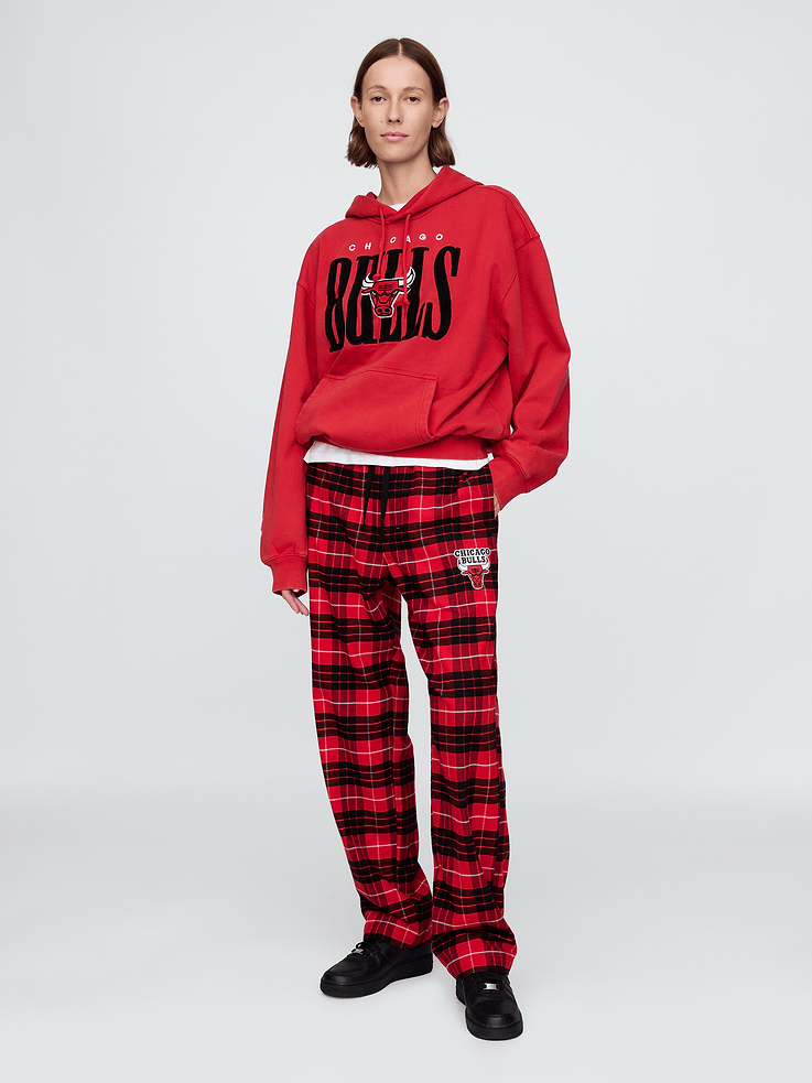 Image 5 of 7, NBA Chicago Bulls Flannel PJ Pants