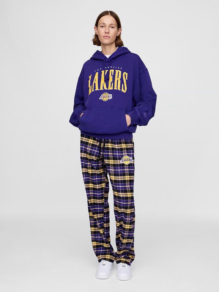 Image 5 of 7, NBA Los Angeles Lakers Flannel PJ Pants
