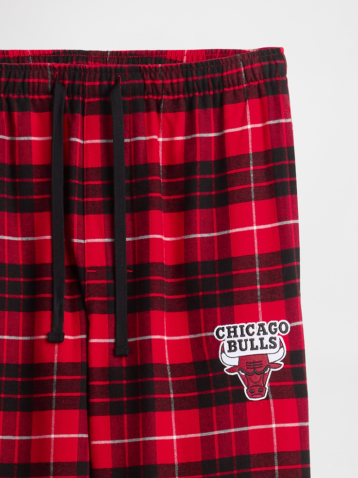 Image 4 of 7, NBA Chicago Bulls Flannel PJ Pants