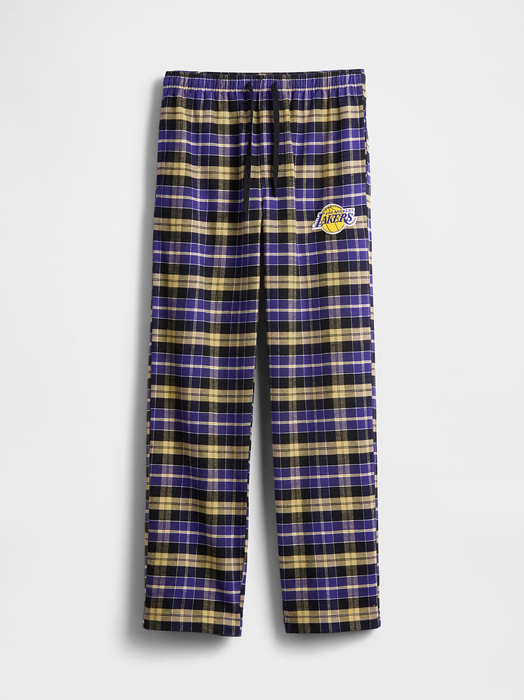 Image 6 of 7, NBA Los Angeles Lakers Flannel PJ Pants