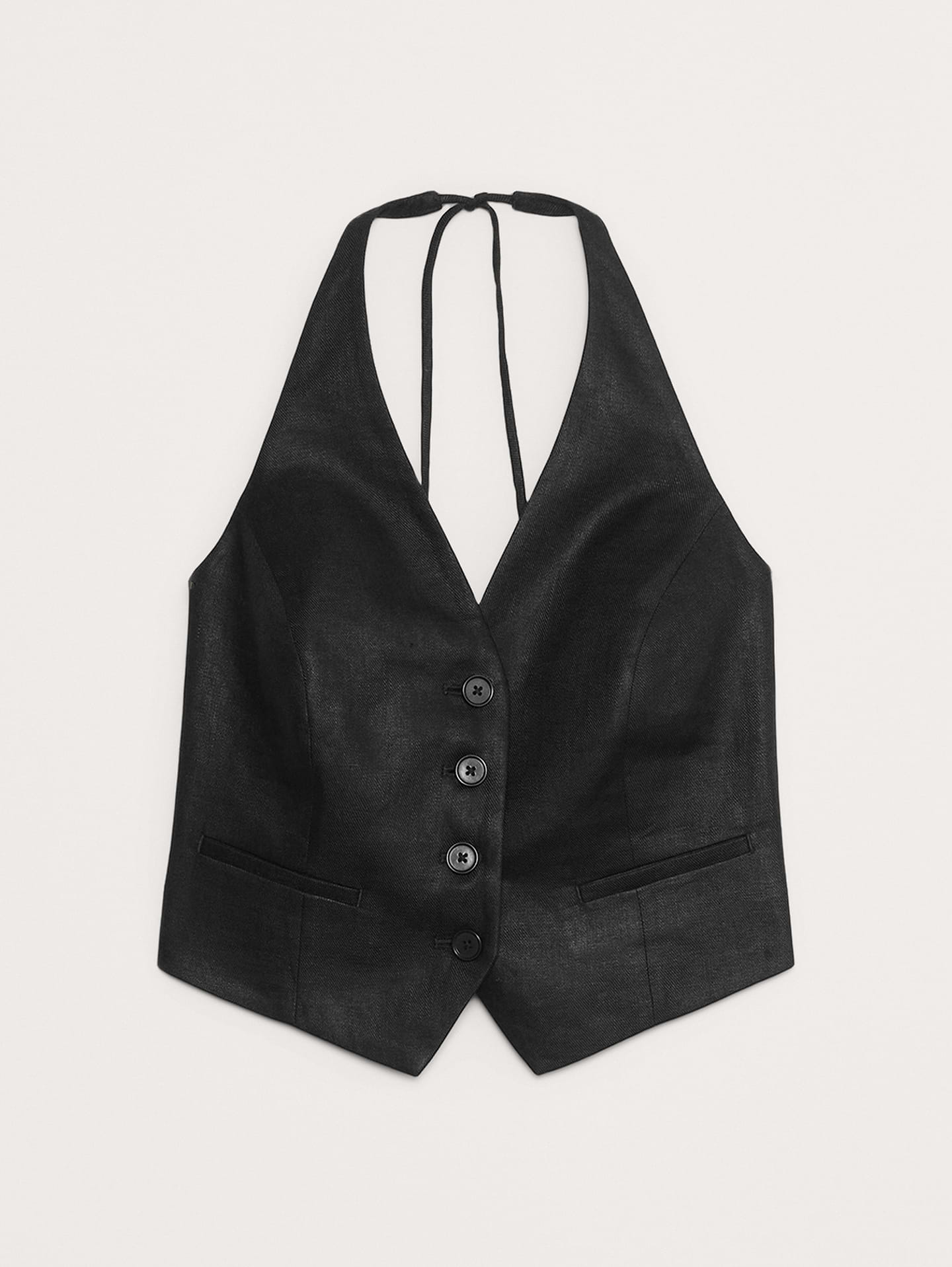 Image number 4 showing, Linen Halter Vest