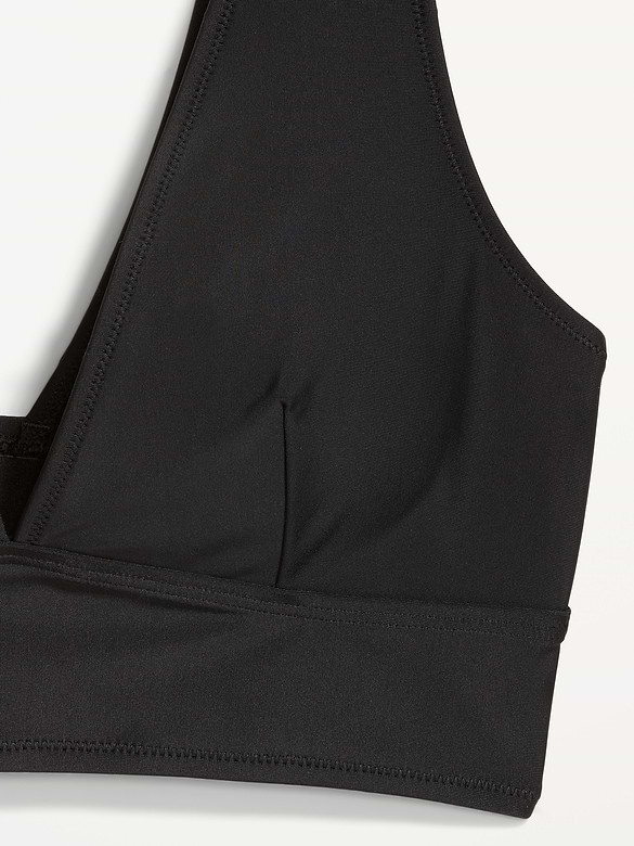 Matte Longline Bikini Swim Top