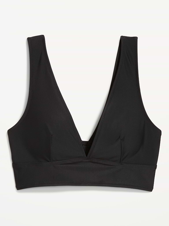 Matte Longline Bikini Swim Top