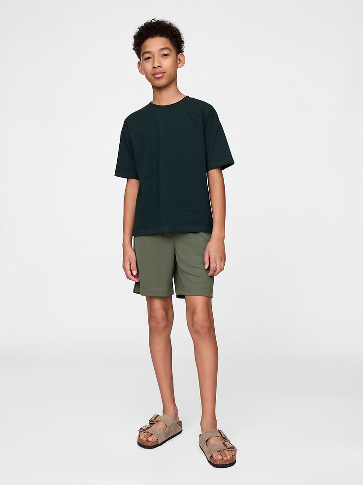 Image number 1 showing, Kids GapFit 6" Recycled Mesh Easy Shorts