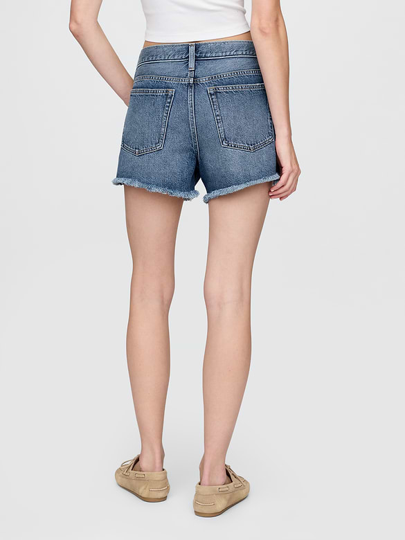 4" Mid Rise UltraSoft Relaxed Cutoff Shorts