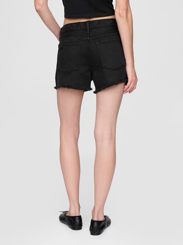 4" Mid Rise UltraSoft Relaxed Cutoff Shorts