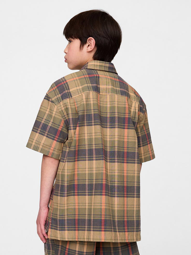 Image number 3 showing, Kids Relaxed Plaid Shirt
