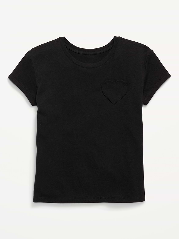 Softest Heart-Pocket T-Shirt for Girls