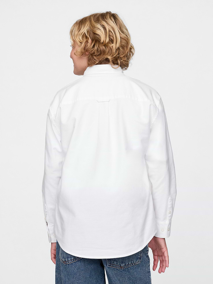 Image number 3 showing, Kids Uniform Relaxed Oxford Shirt