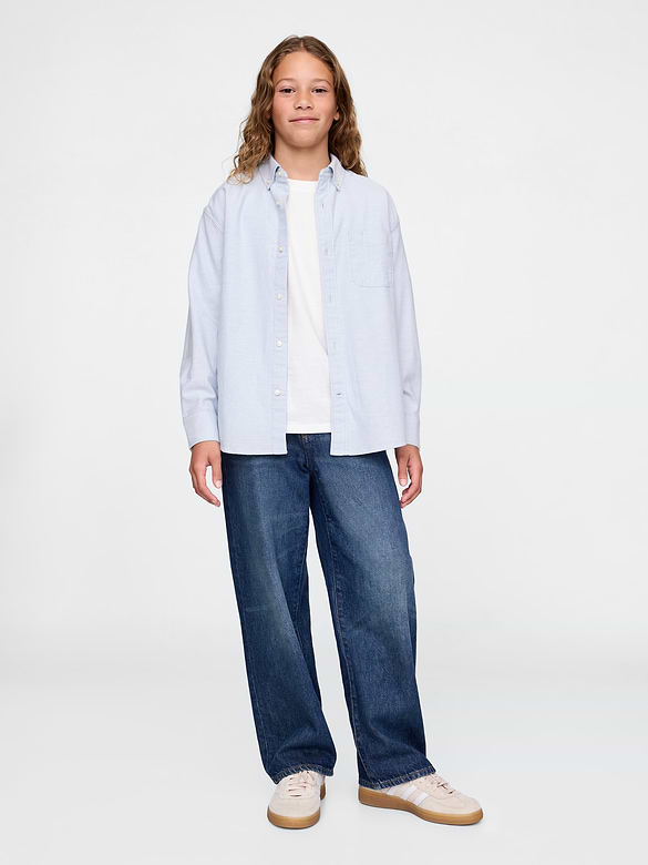 Kids Uniform Relaxed Oxford Shirt
