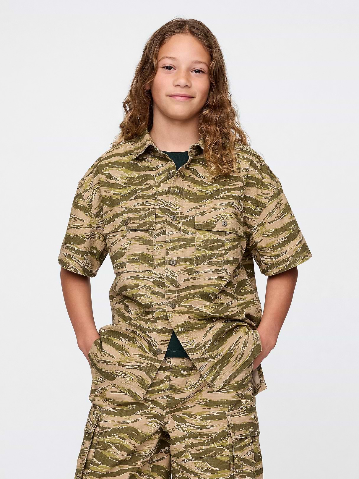 Kids Ripstop Utility Shirt | Gap
