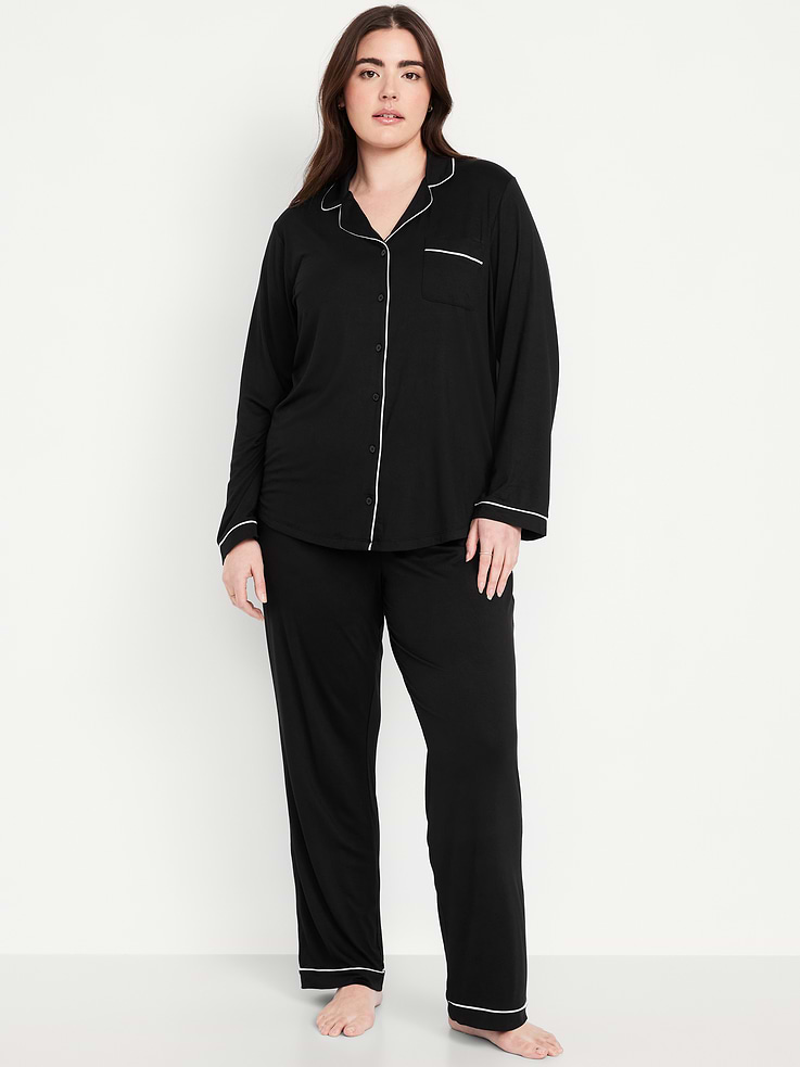 L'image numéro 5 présente Ensemble pantalon en tricot de jersey Grasse matinée