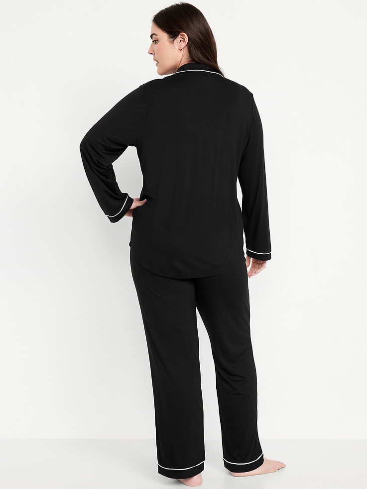 L'image numéro 6 présente Ensemble pantalon en tricot de jersey Grasse matinée