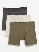 Image number 1 showing, 3-Pack Soft-Washed Boxer-Briefs -- 6.25-inch inseam