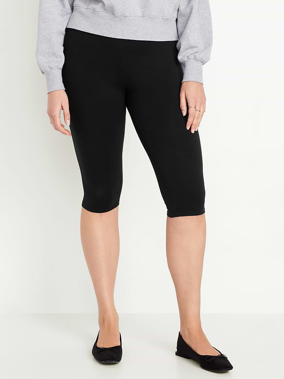 High-Waisted Fashion Layering Capri Legging