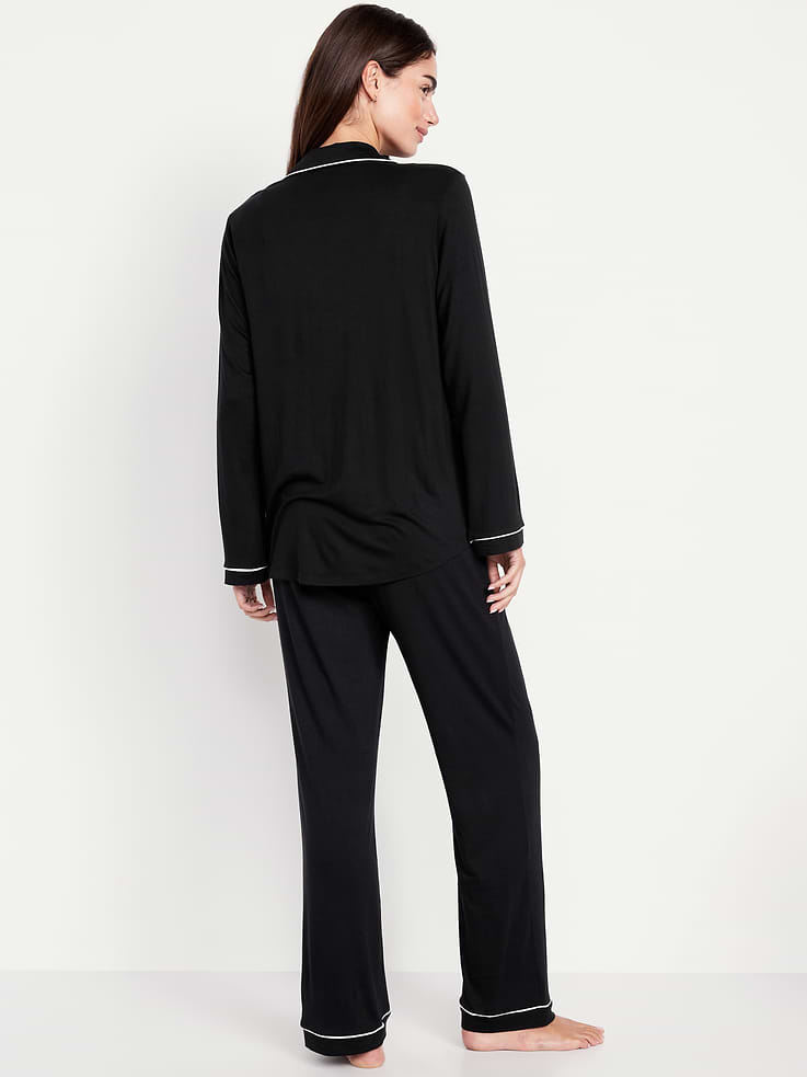 L'image numéro 2 présente Ensemble pantalon en tricot de jersey Grasse matinée