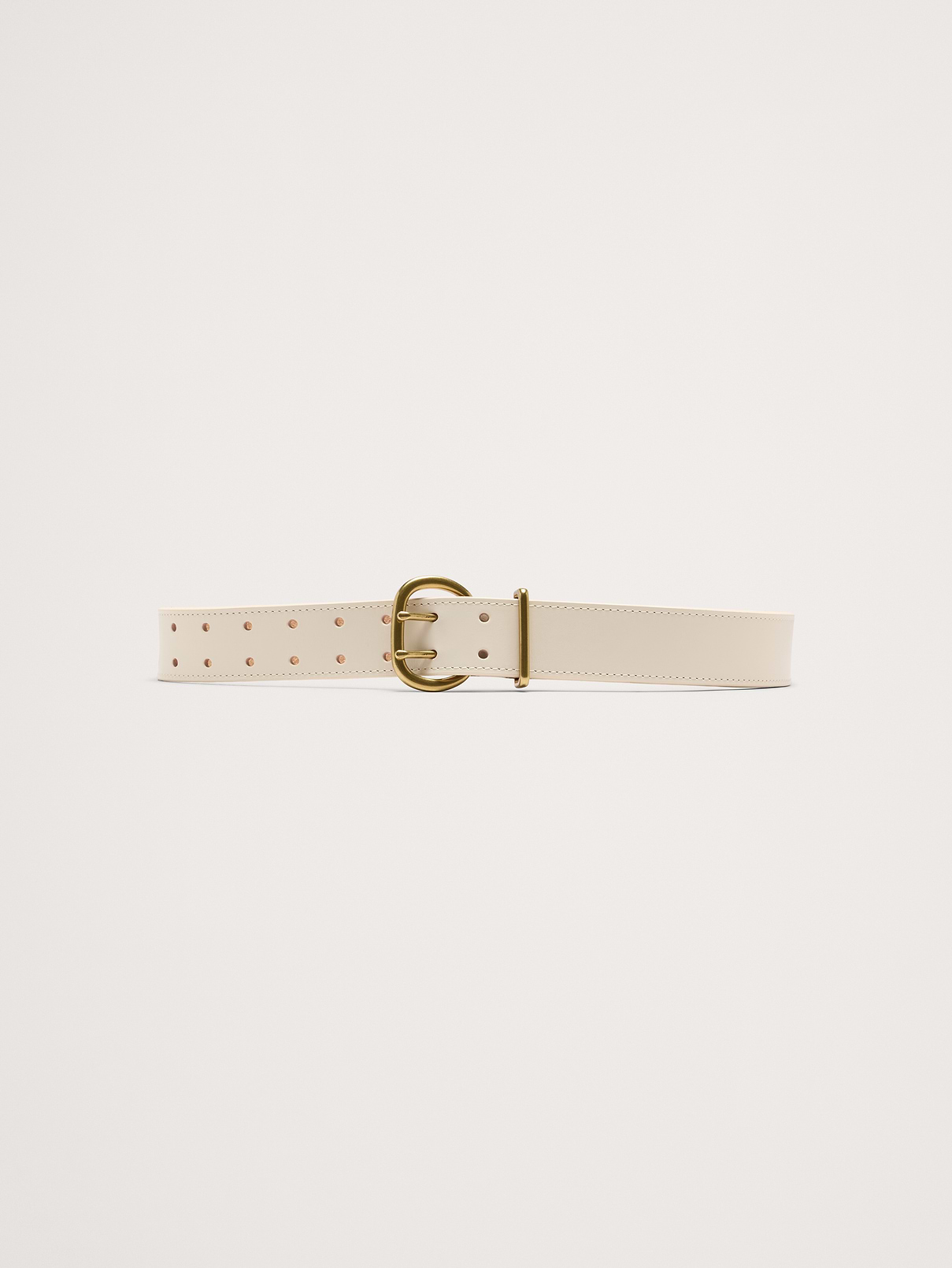 Leather Double-Punch Waist Belt