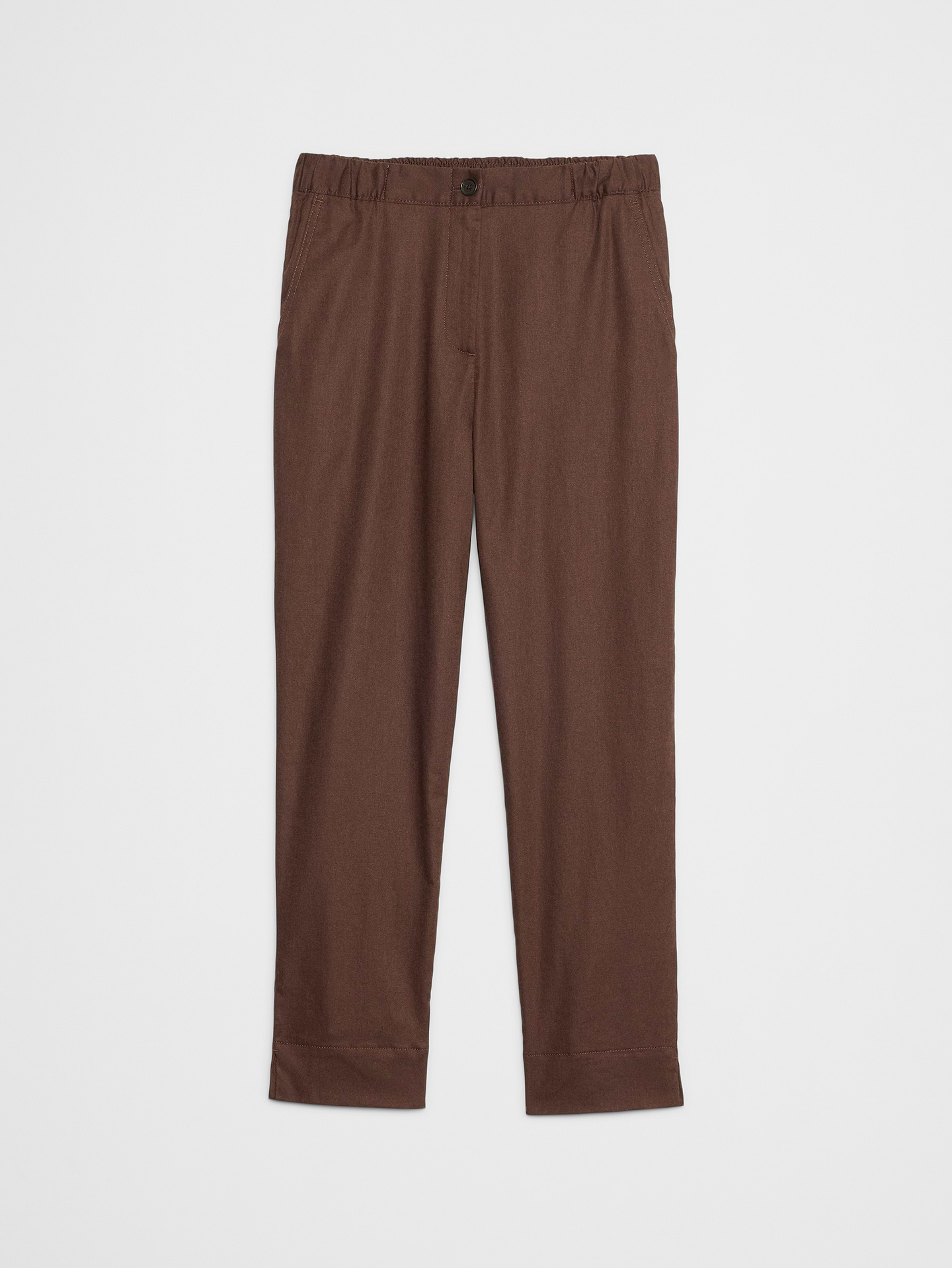 Image number 4 showing, Tapered Linen-Blend Pull-On Pant