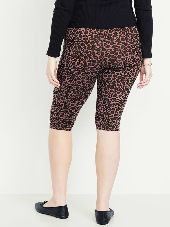 High-Waisted Fashion Layering Capri Legging