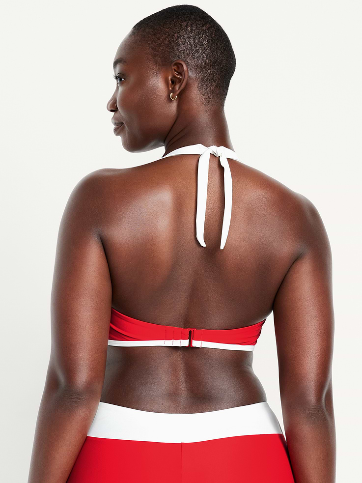 Image 6 of 9, Matte Halter Swim Top