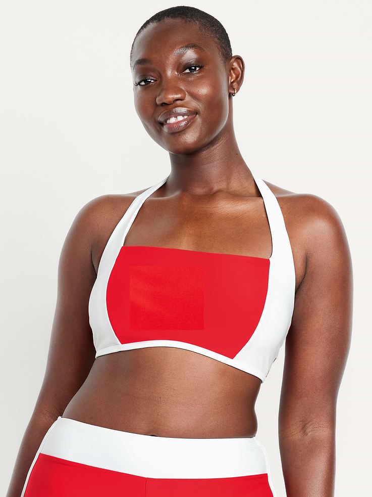 Image 5 of 9, Matte Halter Swim Top
