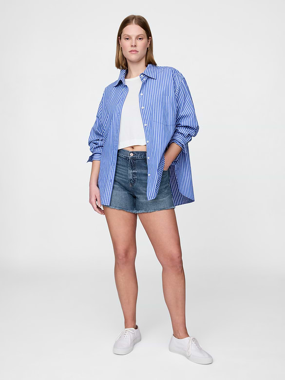 4" Mid Rise UltraSoft Relaxed Cutoff Shorts