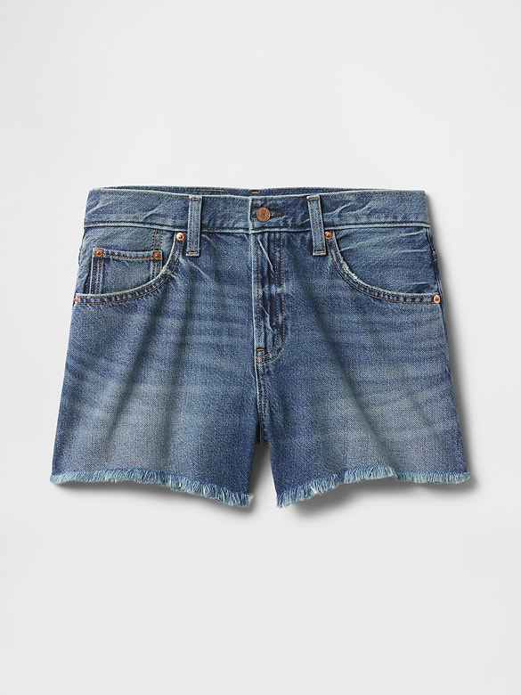 4" Mid Rise UltraSoft Relaxed Cutoff Shorts