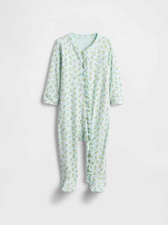 Baby Print Two-Way Zip One-Piece