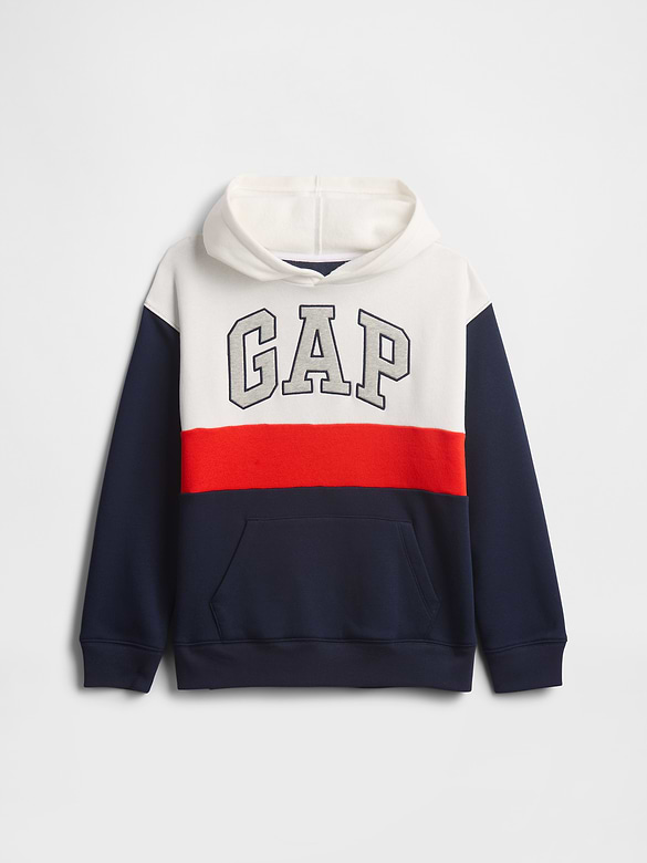 Kids Relaxed Gap Logo Colorblock Hoodie