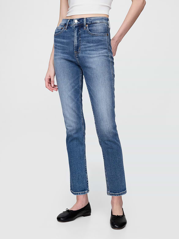 High Rise Vintage Slim Jeans