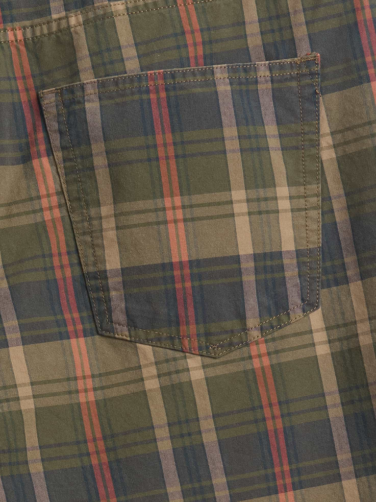 L'image numéro 4 présente Short décontracté en toile à carreaux