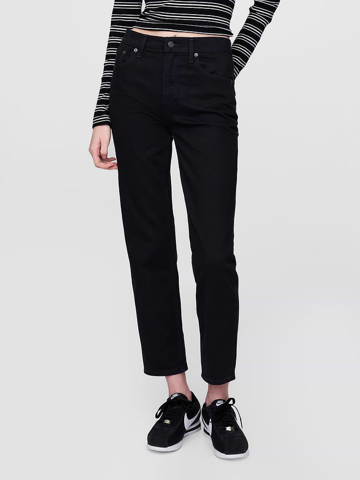 Image number 2 showing, High Rise Cheeky Straight Jeans