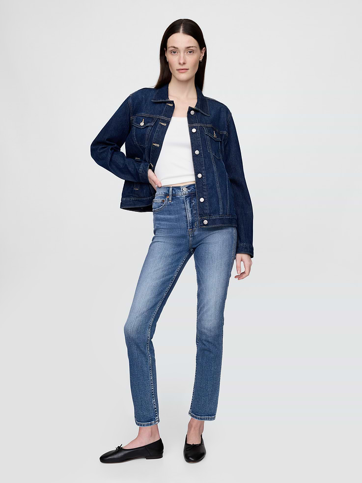 Image number 1 showing, High Rise Vintage Slim Jeans
