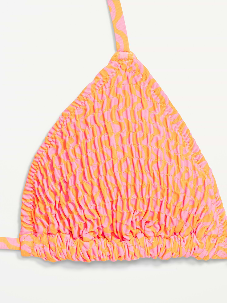 Image number 9 showing, Textured Triangle String Bikini Swim Top