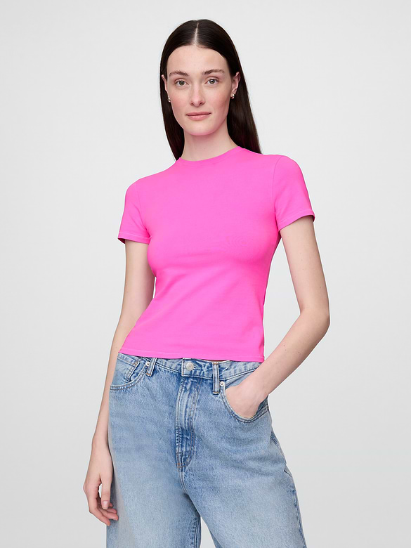 T-shirt moulant en jersey