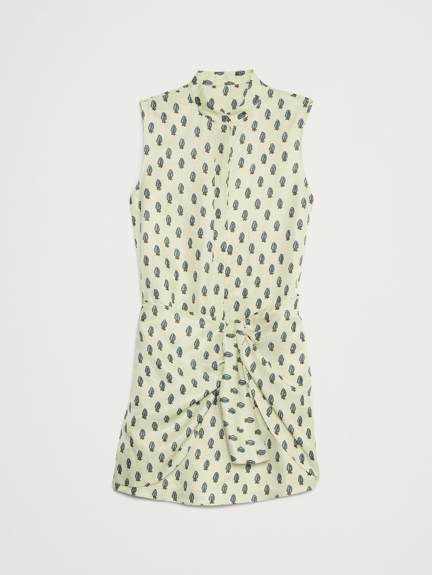 Image number 5 showing, Viscose-Linen Twisted Shirt Dress