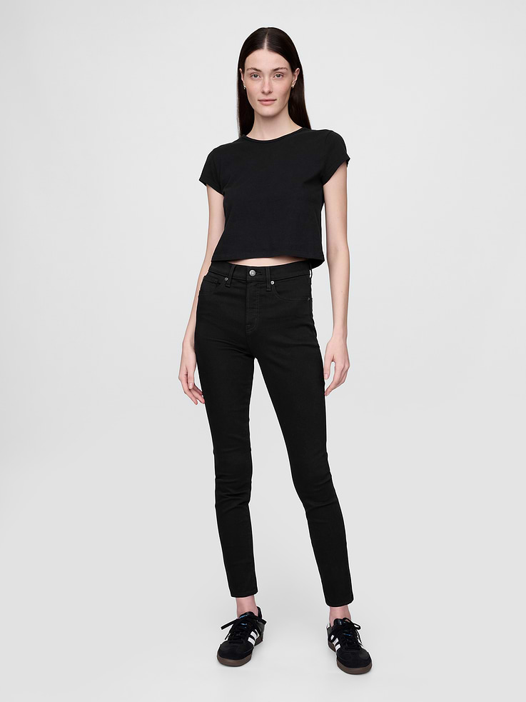 Image number 1 showing, High Rise True Skinny Jeans