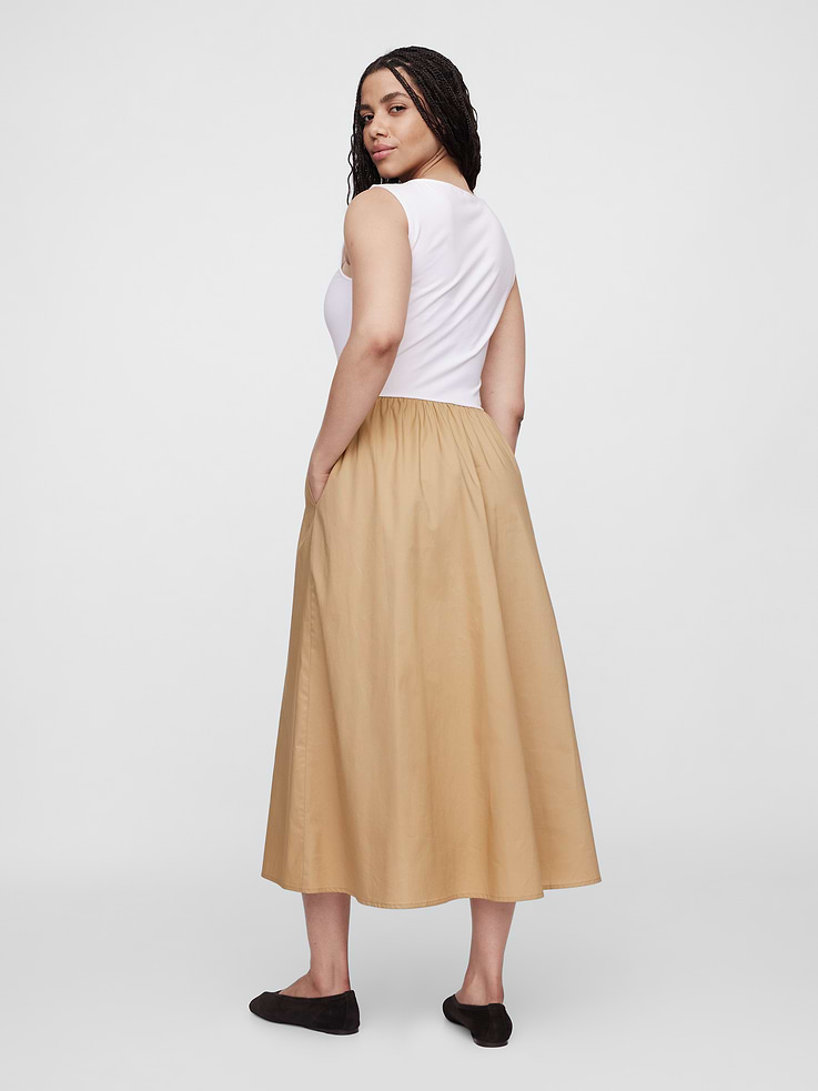 Image 5 of 6, Boatneck Midi Dress