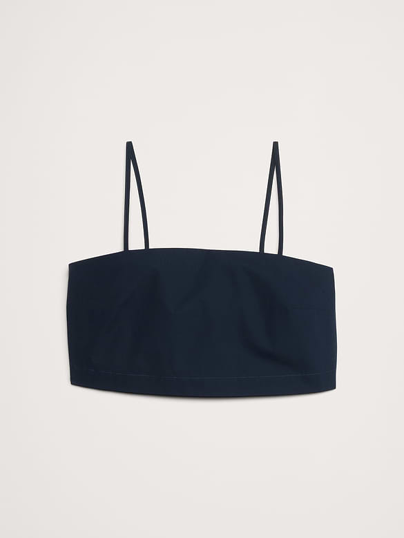Cotton Poplin Cropped Cami