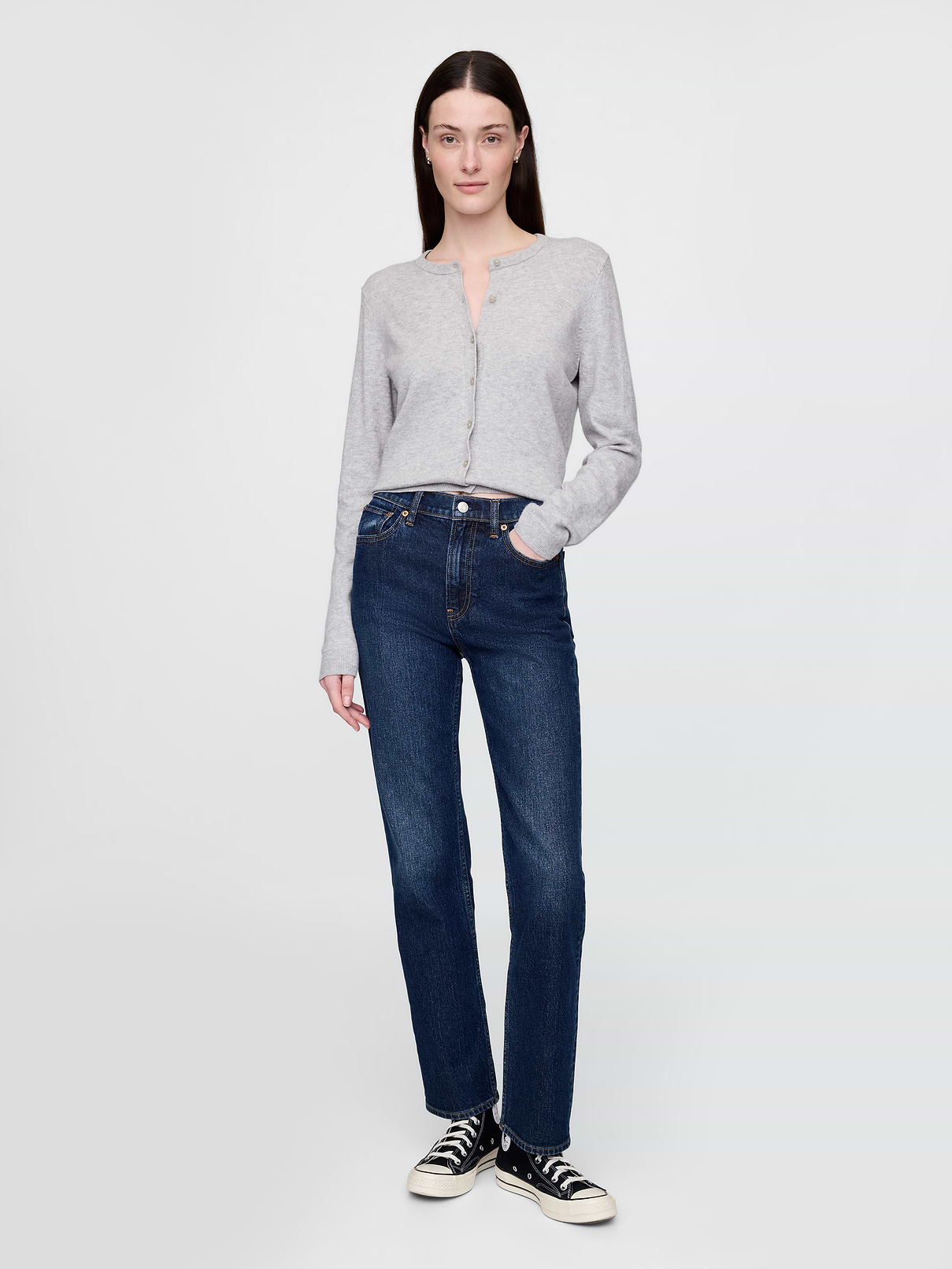 High Rise '90s Slim Straight Jeans