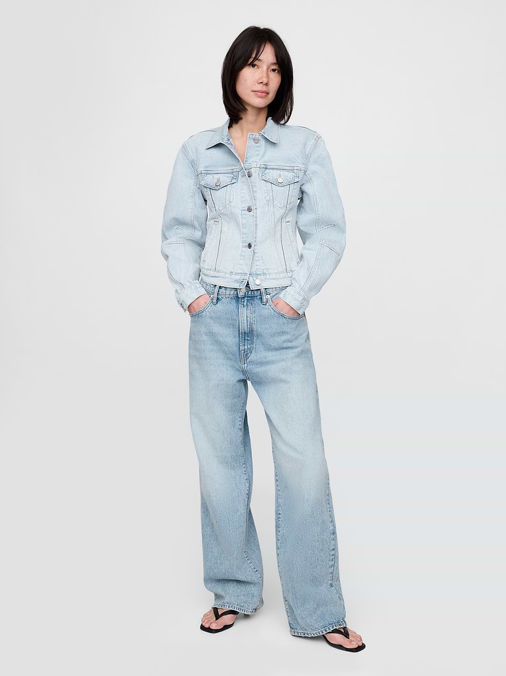Image number 2 showing, Barrel-Sleeve Icon Denim Jacket